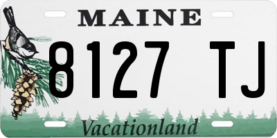 ME license plate 8127TJ