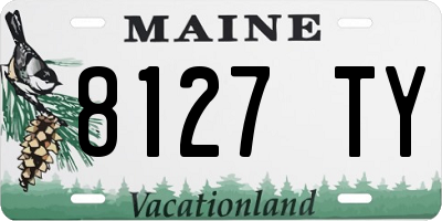 ME license plate 8127TY
