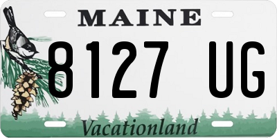 ME license plate 8127UG