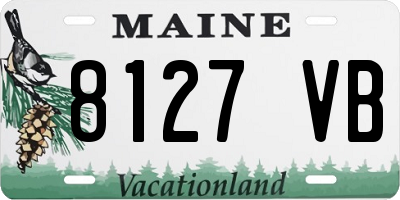 ME license plate 8127VB