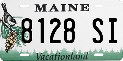 ME license plate 8128SI