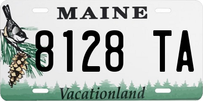 ME license plate 8128TA