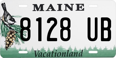 ME license plate 8128UB