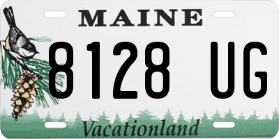 ME license plate 8128UG