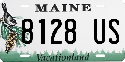 ME license plate 8128US