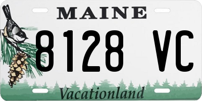 ME license plate 8128VC