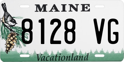 ME license plate 8128VG