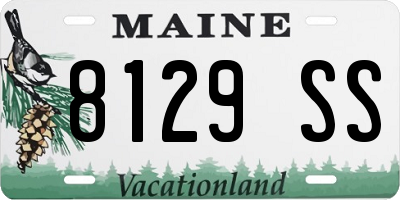ME license plate 8129SS