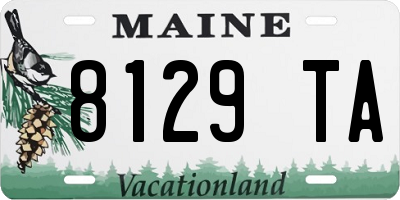 ME license plate 8129TA