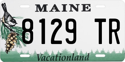 ME license plate 8129TR