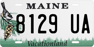 ME license plate 8129UA