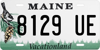 ME license plate 8129UE