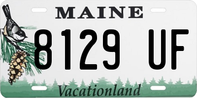 ME license plate 8129UF