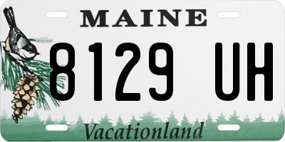 ME license plate 8129UH