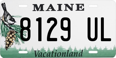 ME license plate 8129UL