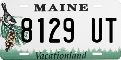 ME license plate 8129UT