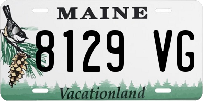 ME license plate 8129VG