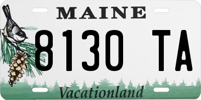 ME license plate 8130TA