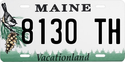 ME license plate 8130TH