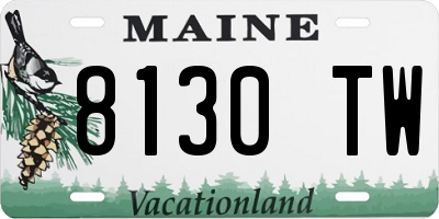 ME license plate 8130TW