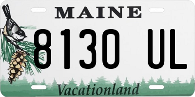 ME license plate 8130UL