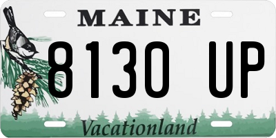 ME license plate 8130UP
