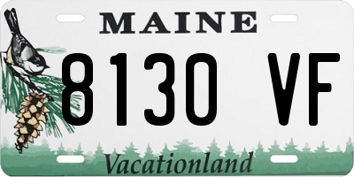ME license plate 8130VF