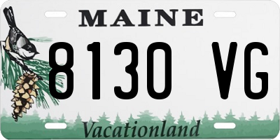 ME license plate 8130VG