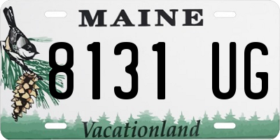 ME license plate 8131UG