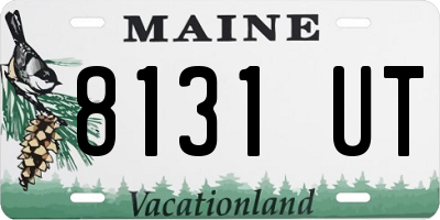 ME license plate 8131UT