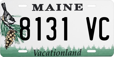 ME license plate 8131VC