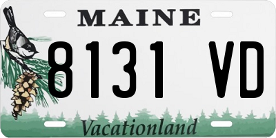 ME license plate 8131VD