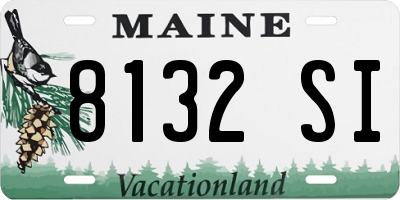 ME license plate 8132SI