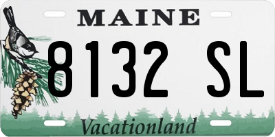ME license plate 8132SL