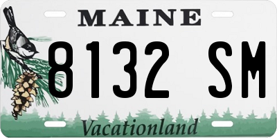 ME license plate 8132SM