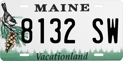 ME license plate 8132SW
