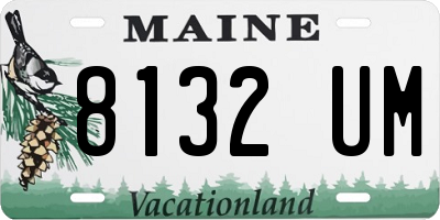 ME license plate 8132UM