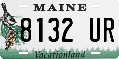 ME license plate 8132UR