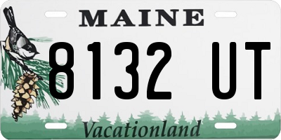 ME license plate 8132UT