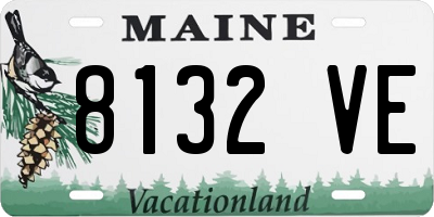 ME license plate 8132VE