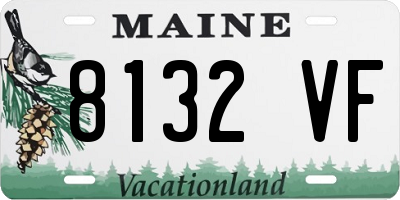 ME license plate 8132VF