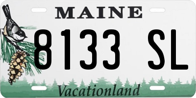 ME license plate 8133SL