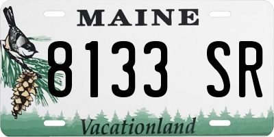 ME license plate 8133SR