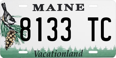 ME license plate 8133TC