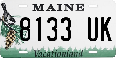 ME license plate 8133UK