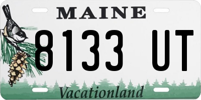 ME license plate 8133UT