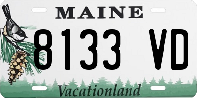 ME license plate 8133VD