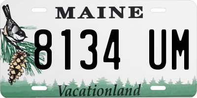 ME license plate 8134UM