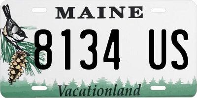 ME license plate 8134US