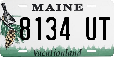 ME license plate 8134UT